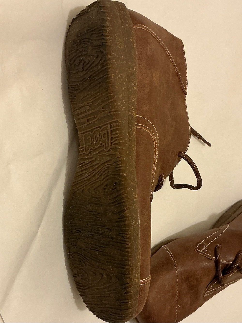 Born Sabelle Brown Lace-Up Ankle Booties women’s size 8 - Picture 7 of 7